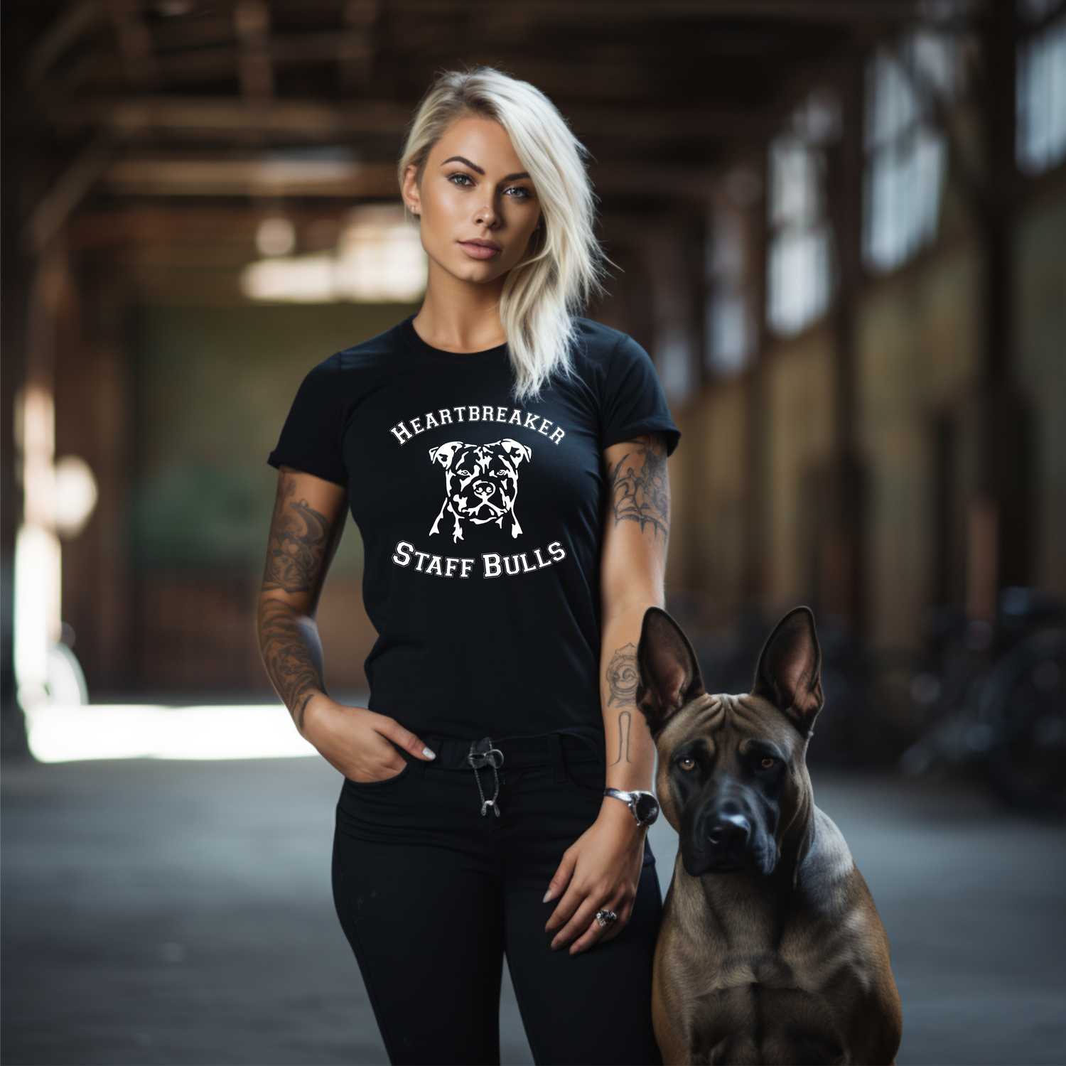 Staffbull Tshirt Dog Shirt Tshirt Staffordshire Bull Terrier Hundeshirt